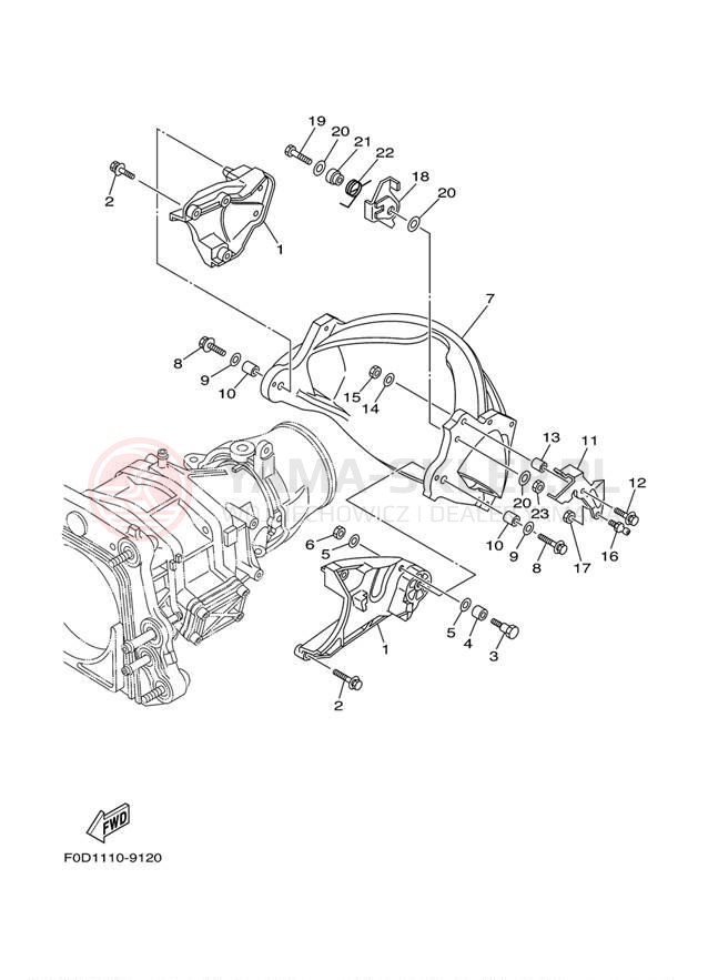 Schemat "JET UNIT" do Yamaha XA1200AA
