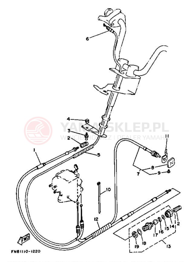 Schemat "Układ chlodzenia" do Yamaha WRB650P_62