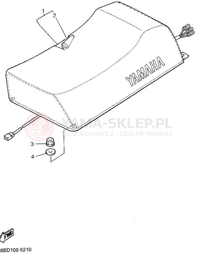 Schemat "siedzenie" do Yamaha BRAVO LT BR250TV