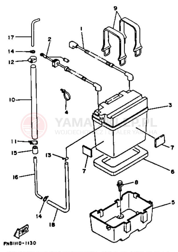 Schemat "układ elektryczny" do Yamaha WRB650Q_62
