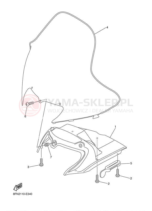 Schemat "Szyba" do Yamaha VK PROFESSIONAL VK10L
