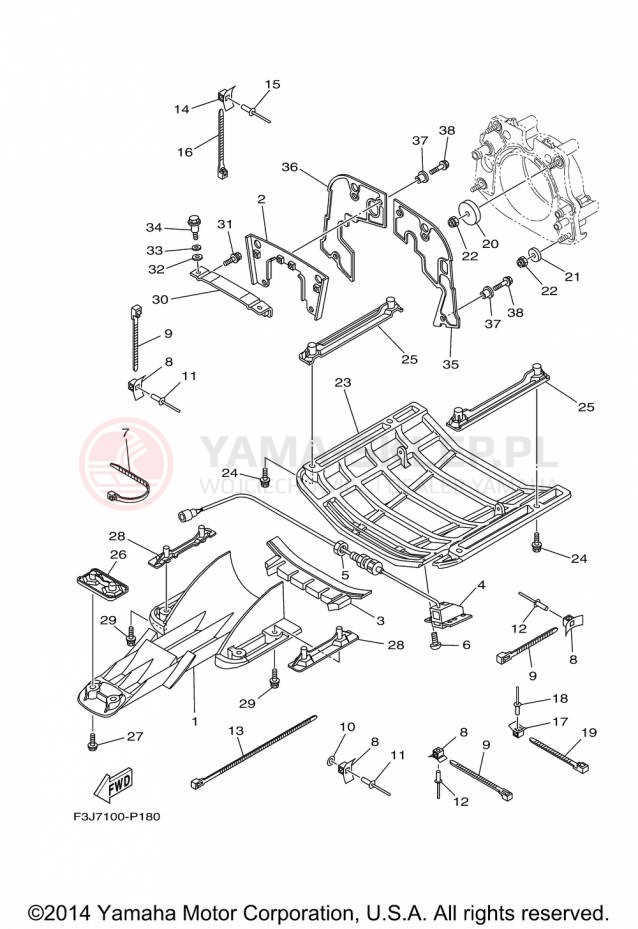 Schemat "JET UNIT" do Yamaha FX SVHO FC1800P