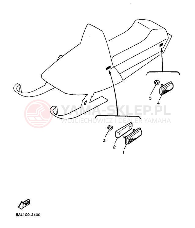 Schemat "układ elektryczny" do Yamaha PHAZER SS PZ480B