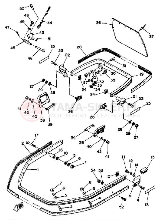 Schemat "zderzak" do Yamaha EC540C
