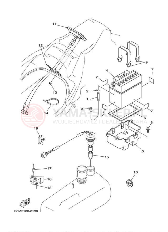 Schemat "układ elektryczny" do Yamaha XL700 XL700Z