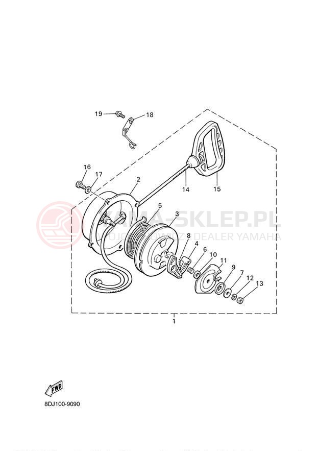 Schemat "rozrusznik" do Yamaha VT500XLF
