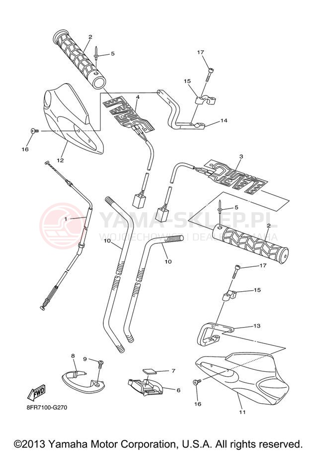 Schemat "Układ chlodzenia" do Yamaha APEX RTX RX10RTRXB