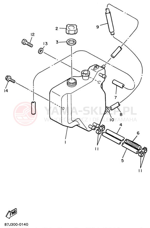 Schemat "Miska olejowa" do Yamaha PHAZER II PZ480W