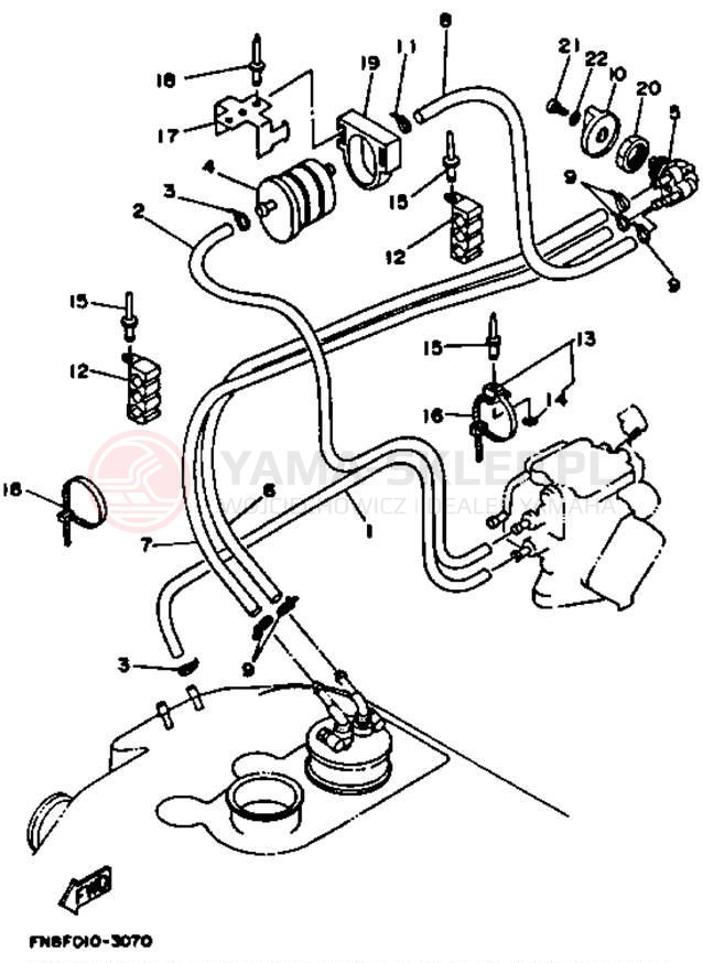 Schemat "Filtr paliwa" do Yamaha WRB650R_61