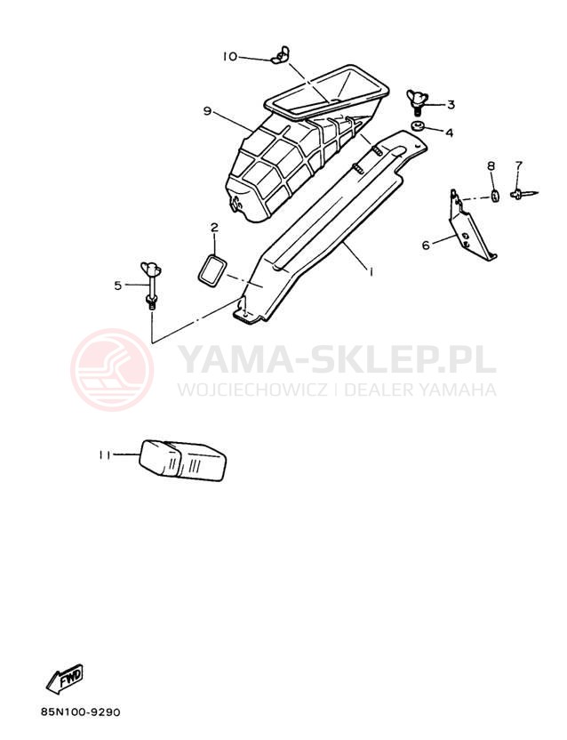 Schemat "GUARD - LUGGAGE BOX" do Yamaha OVATION LE CS340EA
