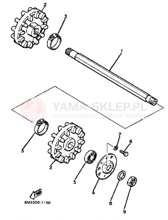 Schemat "Układ napędowy" do Yamaha SS440F