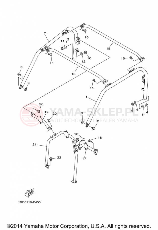 Schemat "GUARD" do Yamaha VIKING YXM700DFL