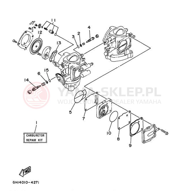 Schemat "Zestaw naprawczy" do Yamaha SUPER JET SJ700AW