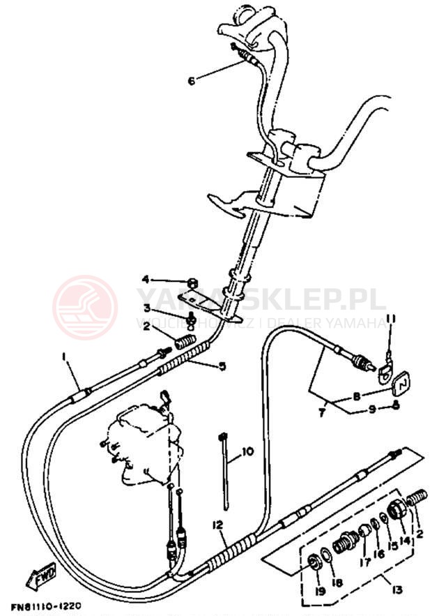 Schemat "Układ chlodzenia" do Yamaha WRB650Q_61