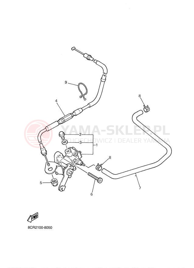 Schemat "Pompa olejowa" do Yamaha SX500R SX500D