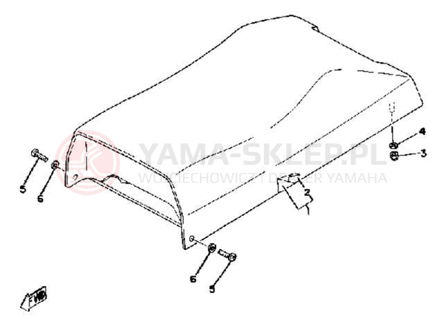 Schemat "siedzenie" do Yamaha SRX440B
