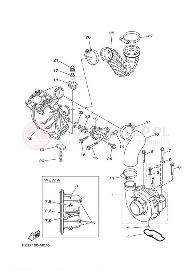 Schemat "Wtrysk paliwa" do Yamaha WAVERUNNER FZR GX1800M