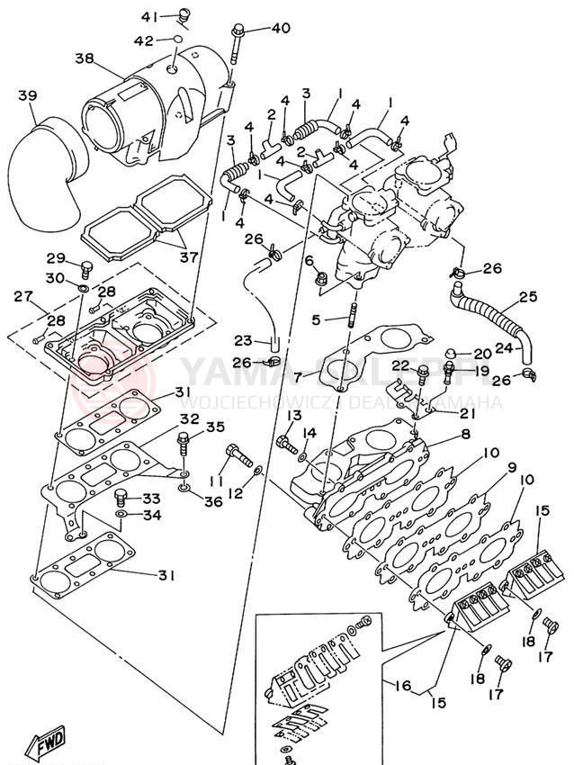Schemat "Wtrysk paliwa" do Yamaha WAVE RUNNER XL760 XL760X