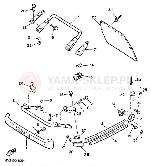 Schemat "zderzak" do Yamaha EXCEL III EC340M