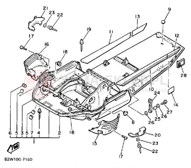 Schemat "rama" do Yamaha SRV SR540N