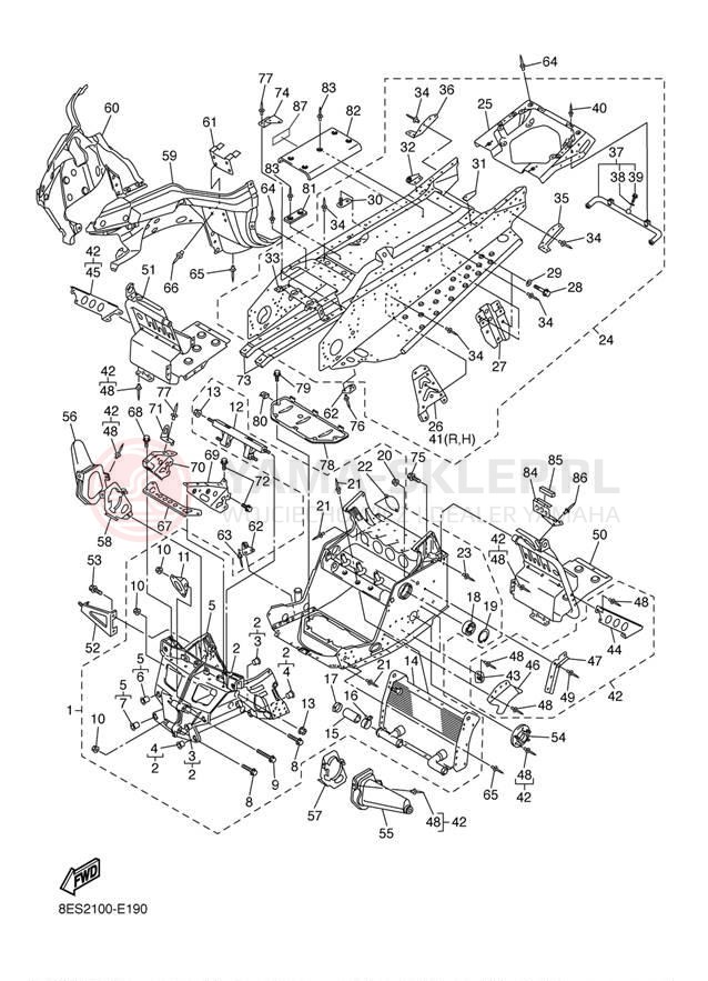 Schemat "rama" do Yamaha NYTRO RS90NL/RS90L