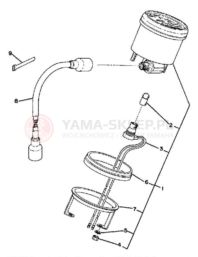 Schemat "licznik" do Yamaha EX340A/EX440A
