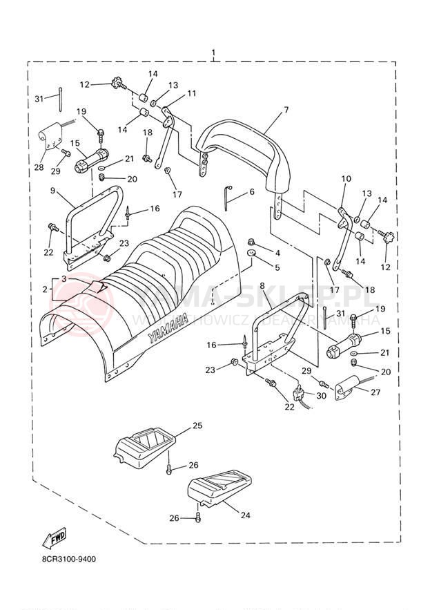 Schemat "BODY RIG" do Yamaha SX500