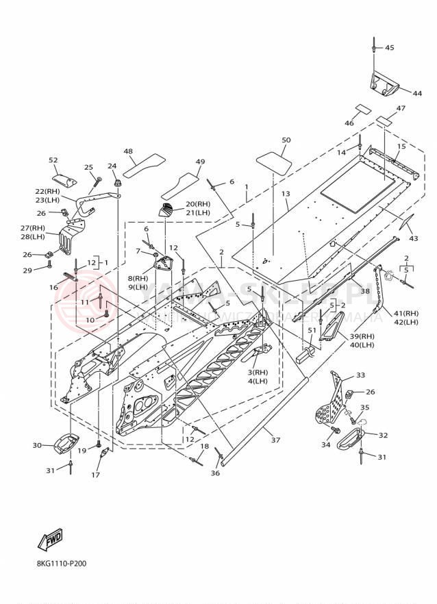 Schemat "rama" do Yamaha SRVIPER M TX 153 SR10M53FB