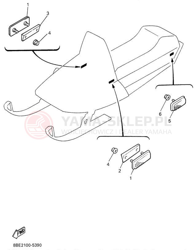 Schemat "układ elektryczny" do Yamaha OVATION LE CS340EW