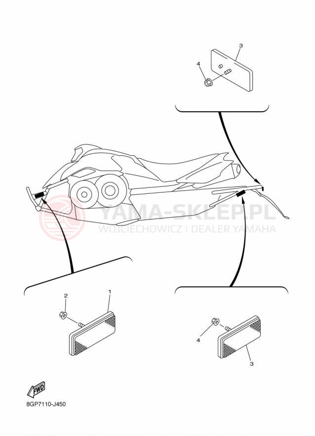Schemat "układ elektryczny" do Yamaha PHAZER MTX PZ50MTFB