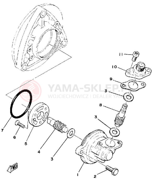 Schemat "licznik" do Yamaha SRX440C