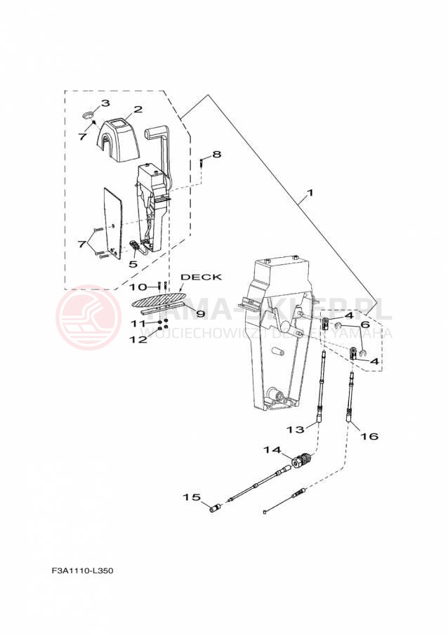 Schemat "Układ chlodzenia" do Yamaha AR192 RM1800AP/RM1800BP