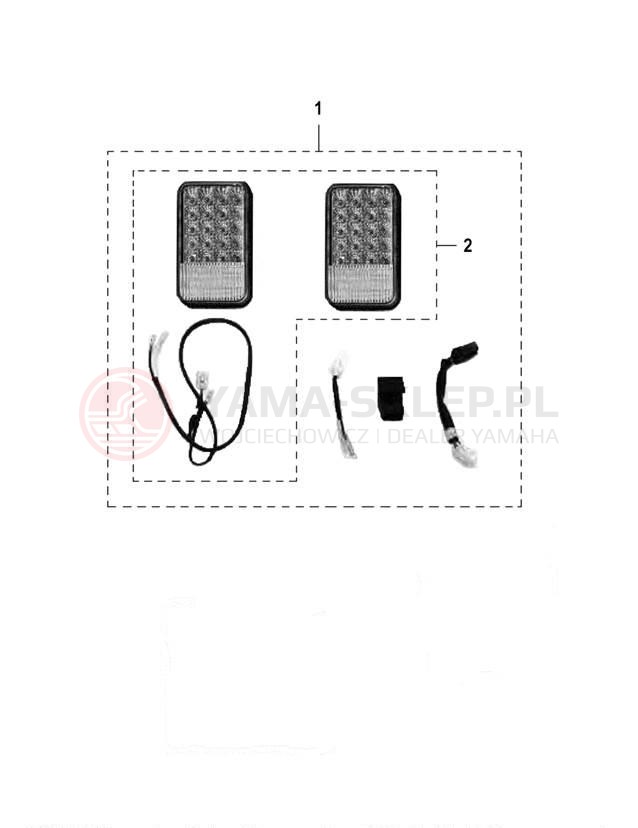 Schemat "LED TAILLIGHT" do Yamaha RHINO 700 SPORT YXR7FSPA