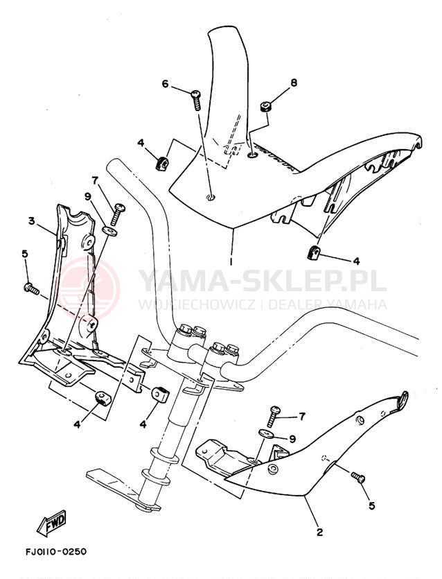 Schemat "Półki zawieszenia" do Yamaha WAVE RUNNER III GP WRA700S