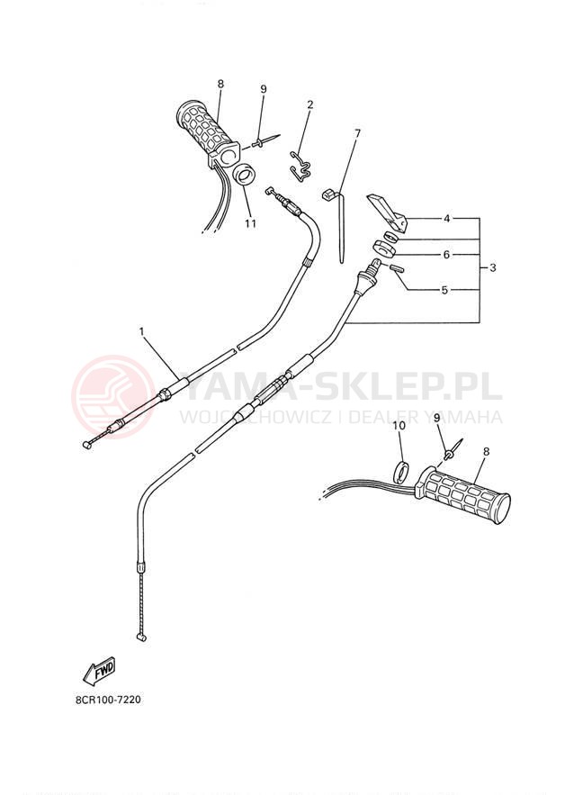 Schemat "Układ chlodzenia" do Yamaha SX500R SX500D
