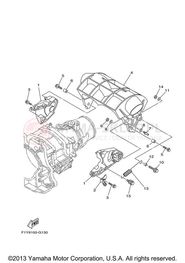 Schemat "JET UNIT" do Yamaha FX1000AG