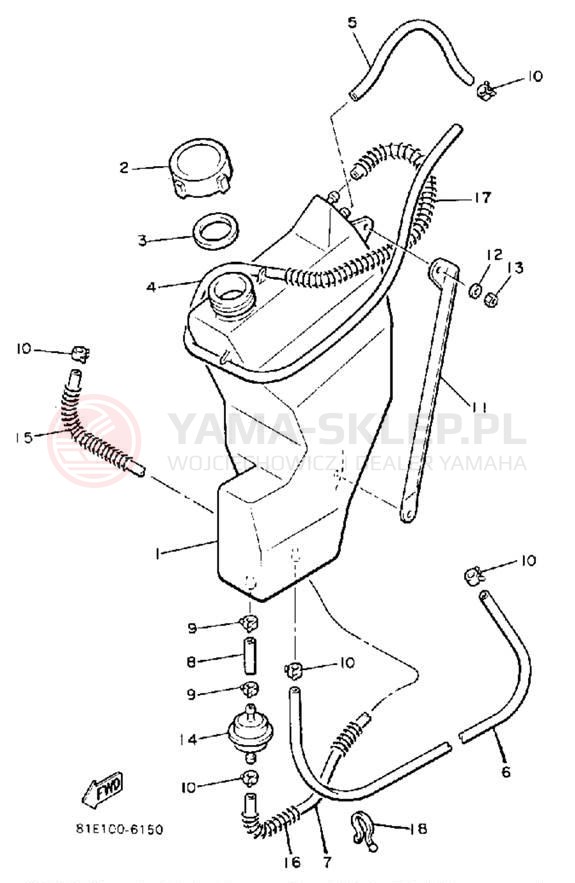 Schemat "Miska olejowa" do Yamaha INVITER CF300L