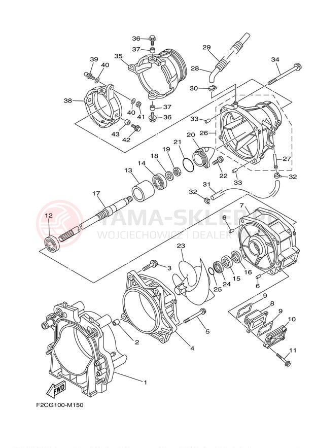 Schemat "JET UNIT" do Yamaha WAVERUNNER FZS GX1800AM