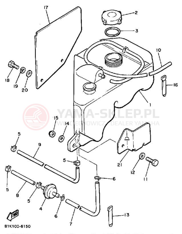 Schemat "Miska olejowa" do Yamaha V-MAX VMX540L