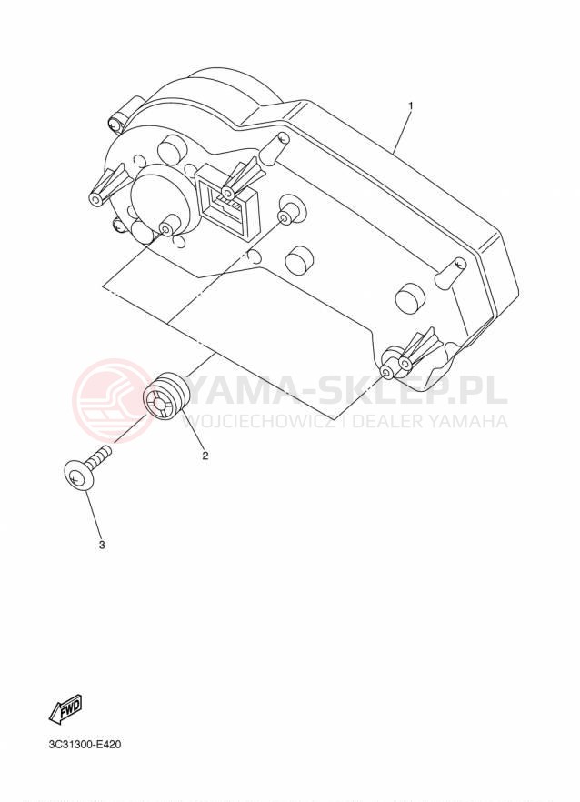Schemat "licznik" do Yamaha FZS1 FZS10FGY/FZS10FCGY