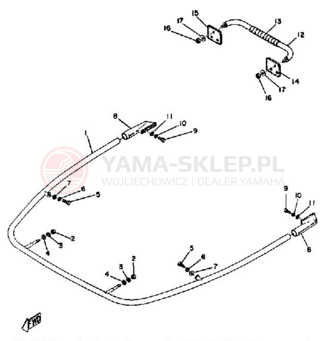 Schemat "zderzak" do Yamaha GPX338F/GPX433F
