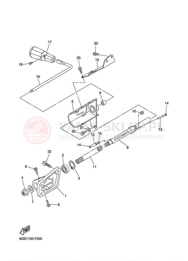 Schemat "Układ napędowy" do Yamaha VK PROFESSIONAL VK10W
