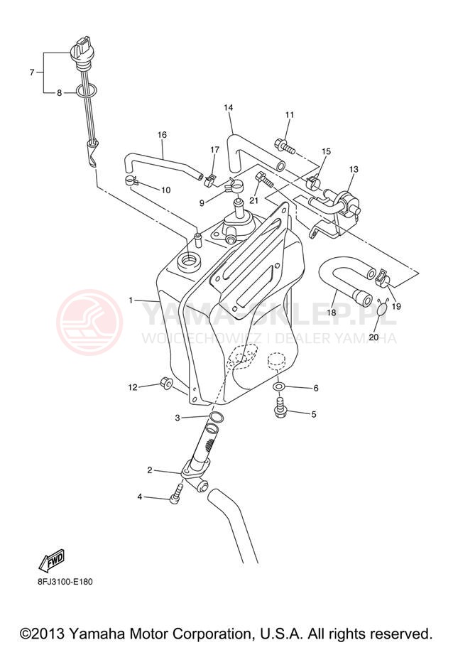 Schemat "Miska olejowa" do Yamaha RS VENTURE RST90XR/RST90GTXS