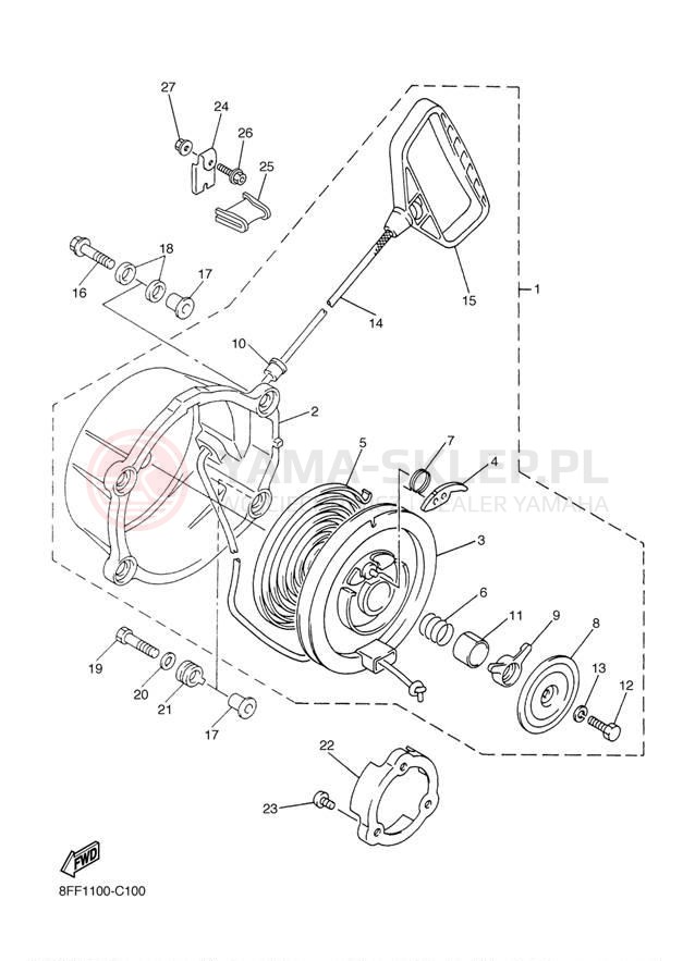 Schemat "rozrusznik" do Yamaha SX VIPER ER SXV70ERJ