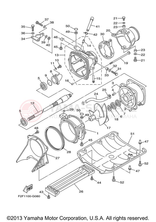 Schemat "JET UNIT" do Yamaha SJ700BG