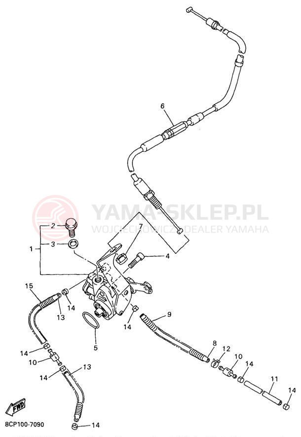 Schemat "Pompa oleju" do Yamaha MOUNTAIN MAX 700 MM700A/MM600A
