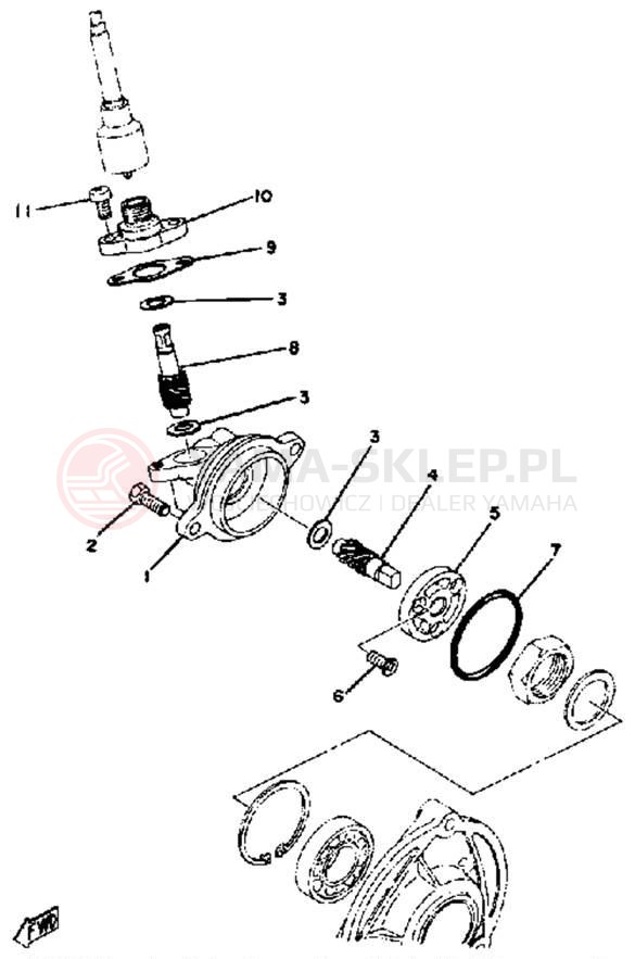Schemat "licznik" do Yamaha EX440C
