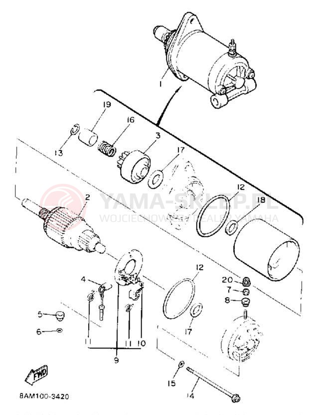 Schemat "rozrusznik" do Yamaha PHAZER II ST PZ480STT