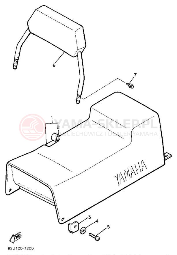 Schemat "siedzenie" do Yamaha ET340TL