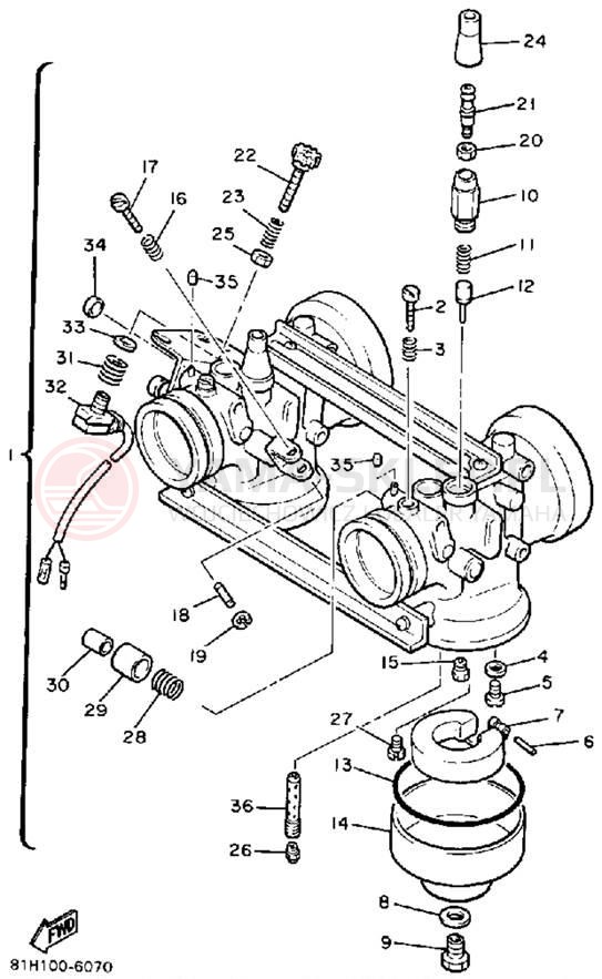 Schemat "Gaźnik" do Yamaha PHAZER PZ480N